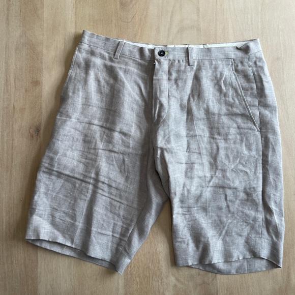 Twisted Tailor Men’s 2 piece suit flat Linen (blazer+shorts) - Picture 7 of 12